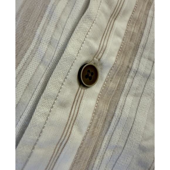 Vintage Banana Republic Button Down Shirt Men's XL Classic White Khaki SS - Picture 6 of 11
